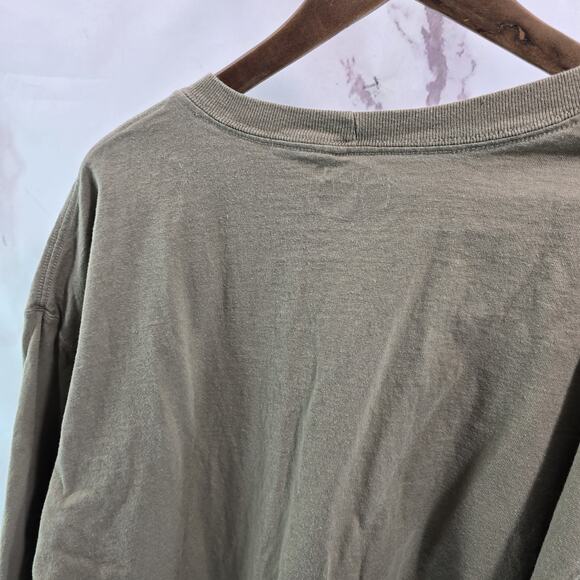 Carhartt T Shirt Mens 3XL Tan Brown Beige Pocket Loose Fit Tee Short Sleeve - Picture 6 of 10